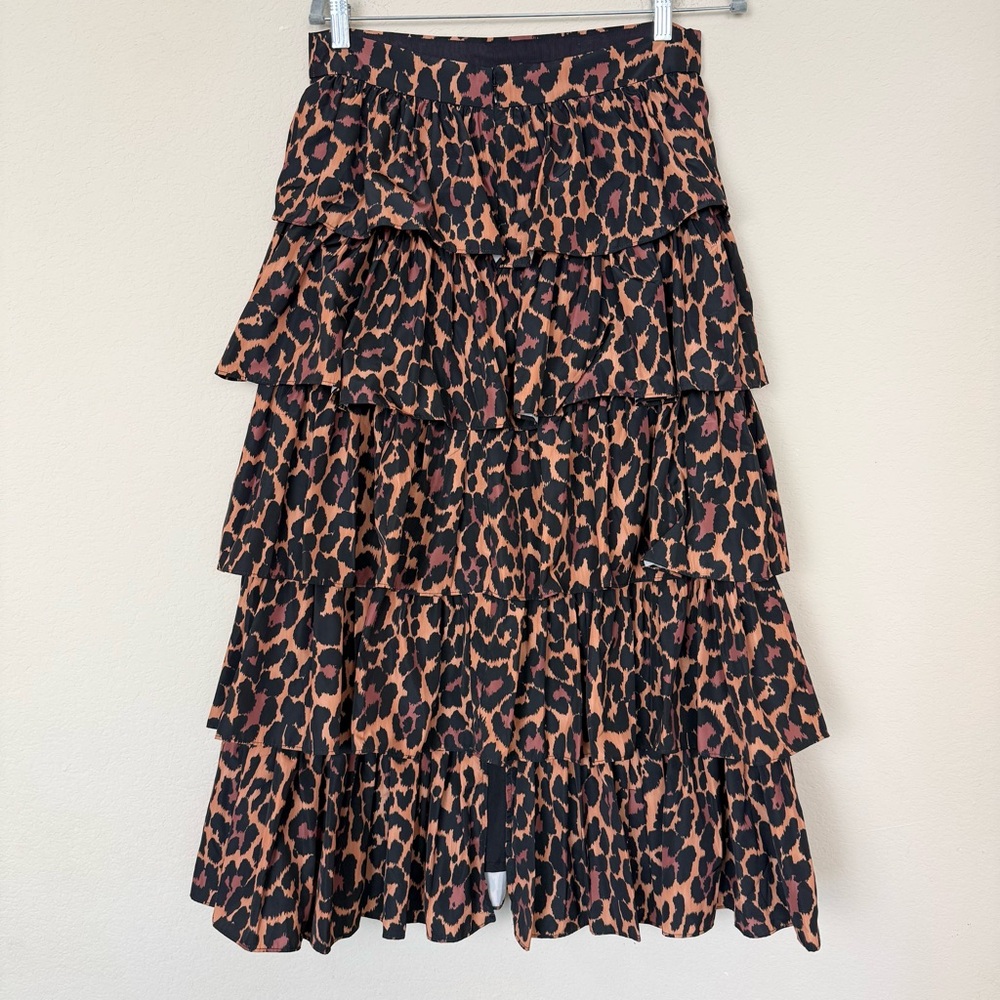 J. Crew Leopard Print Maxi Skirt - Picture 8 of 15
